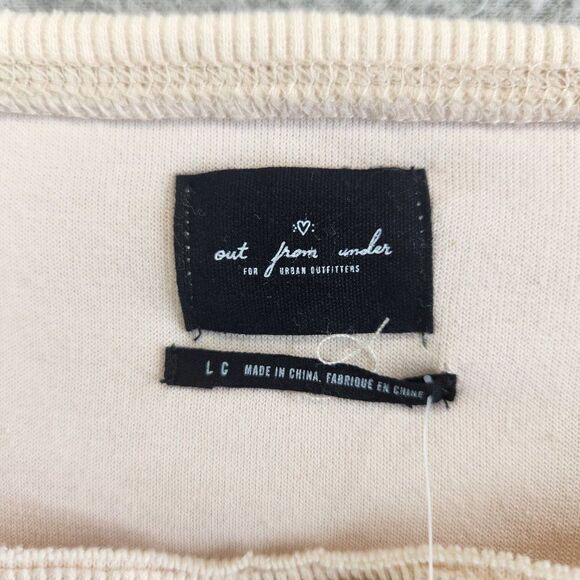 Out from Under Urban Outfitters Sweatshirt Womens L Pink Velour Oversized - Picture 8 of 16